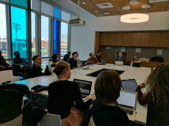 Bobby Smiley presents on "Working with Tableau." (Celia Walker/Vanderbilt))