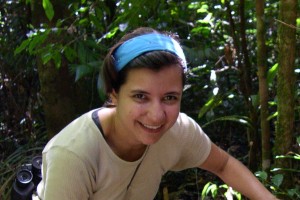 Malu smiling in the woods