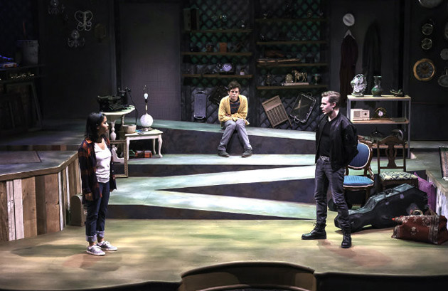 L-r: Annie Bradford as Moll, Josh van der Eerden as Oliver and Michael Maerlender as the Mercenary in 