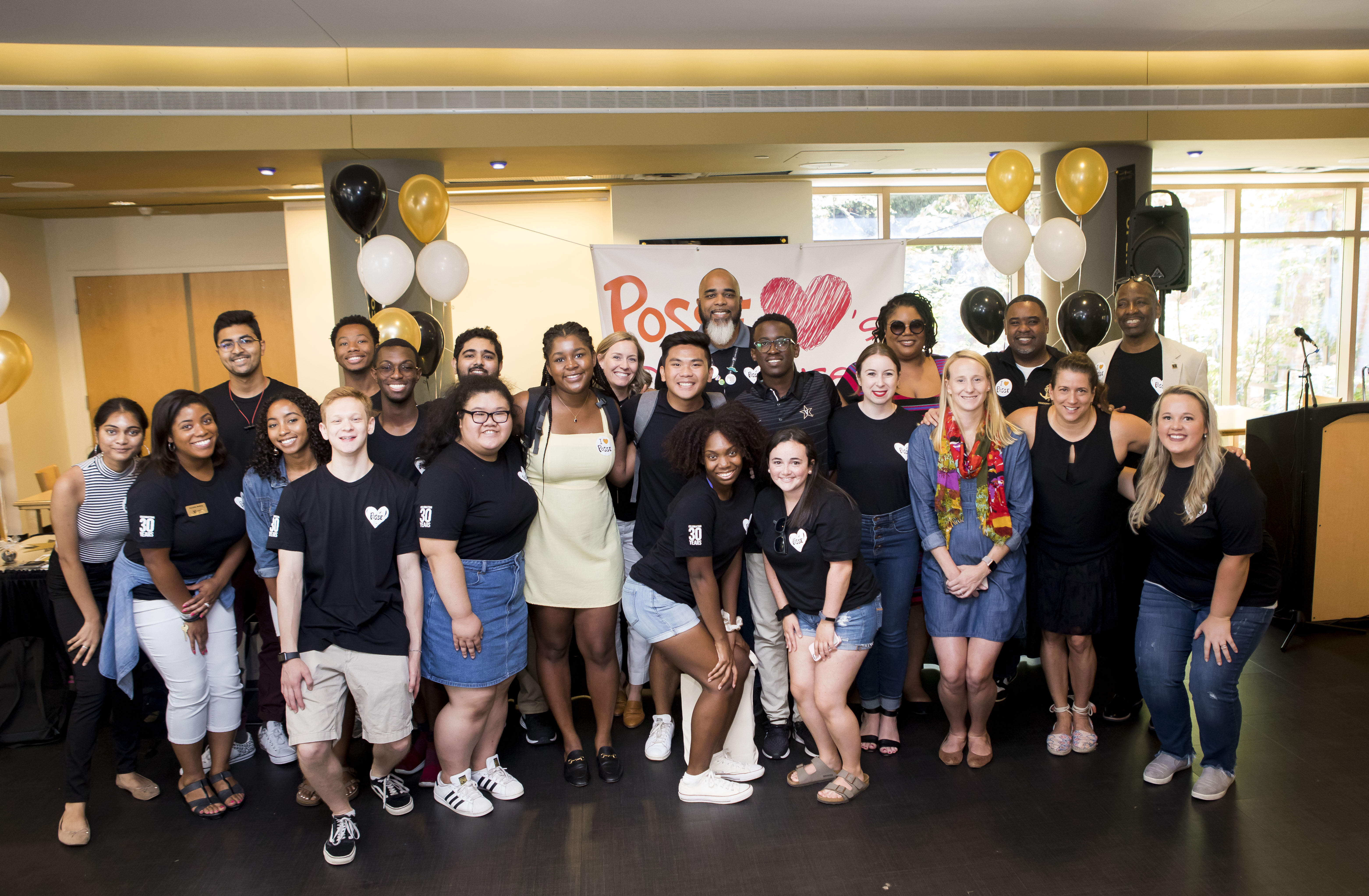 Posse Turns 30 at Sarratt Promenade. The scholar program Posse is in it's 30th year of being one of the top scholar programs at Vanderbilt. (Susan Urmy/Vanderbilt)