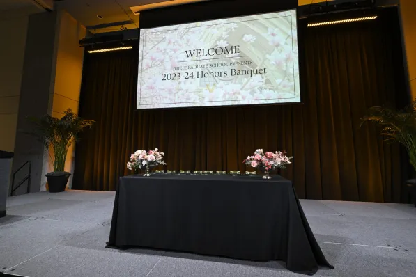 Vanderbilt Graduate School Honors Banquet at the Student Life Center Ballroom.