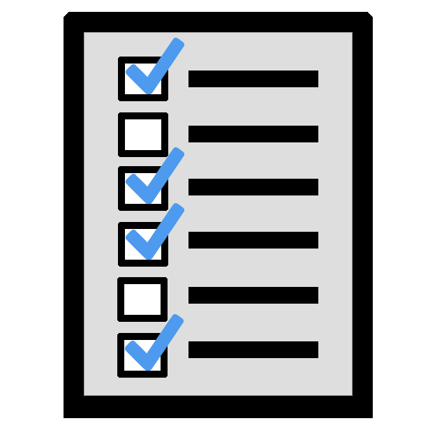 Icon of a checklist