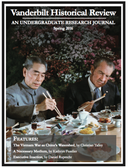 HistoricReview magazine cover featuring nixon eating with zhou enlai in china