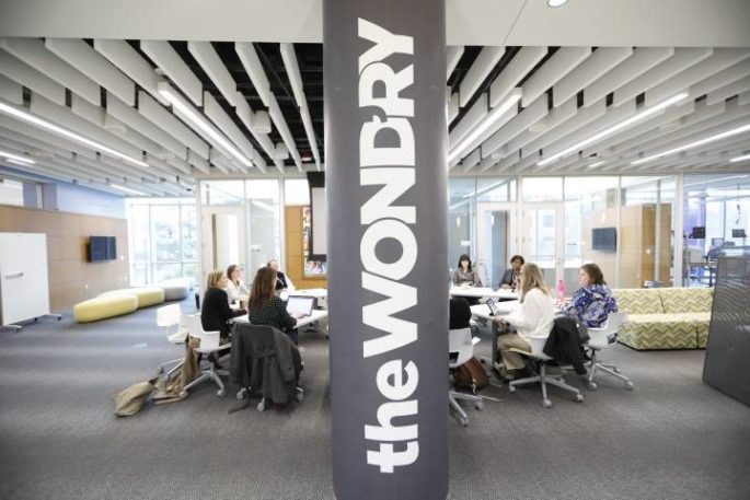 First meeting of the transportation working groups for the FutureVU project at the Wond'ry. (John Russell/Vanderbilt University)