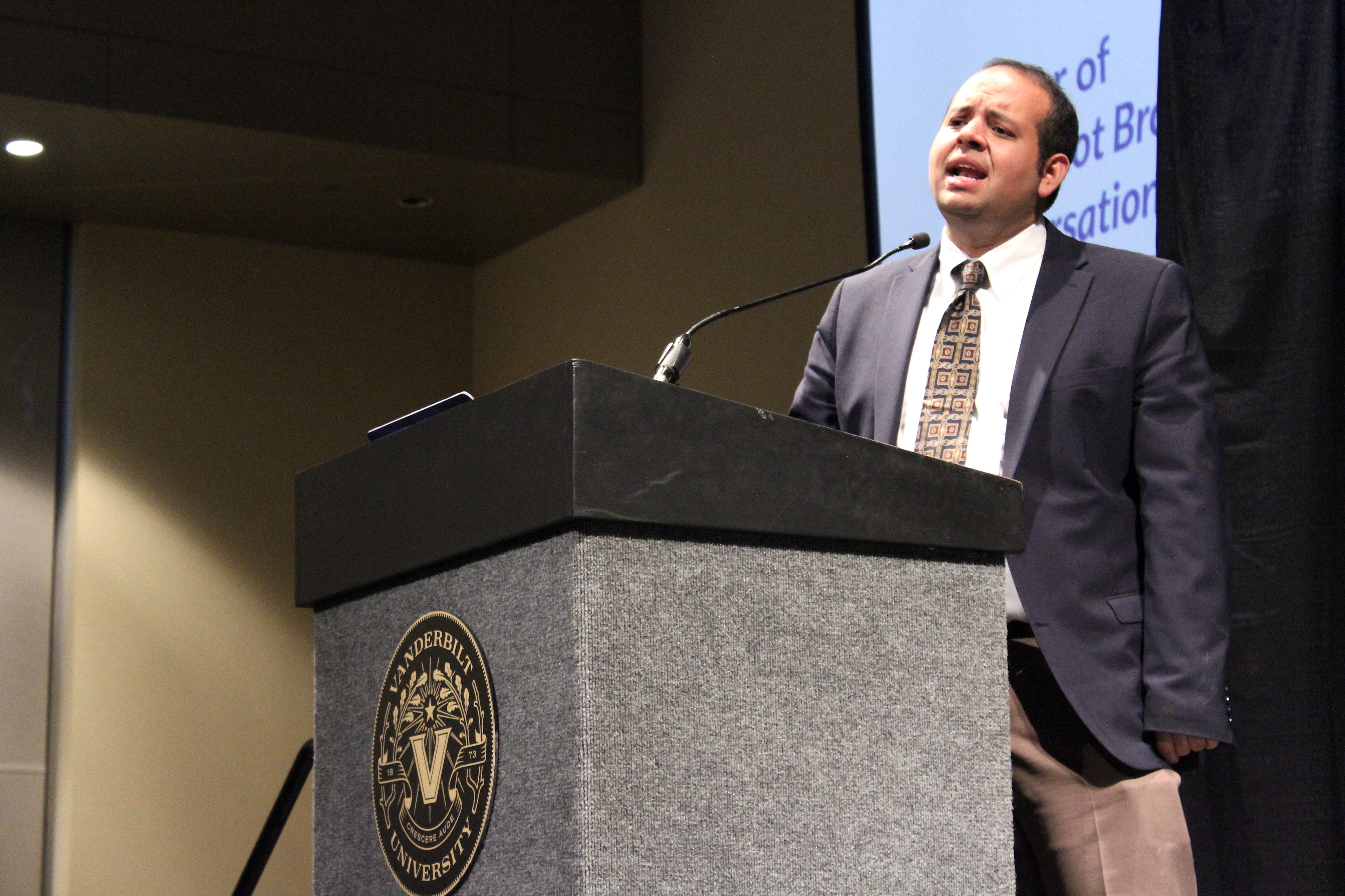 Self-Advocate Eric Garcia gives an empassioned speech at the College Autism Summit 2022, after the launch of his book 'We're Not Broken'.