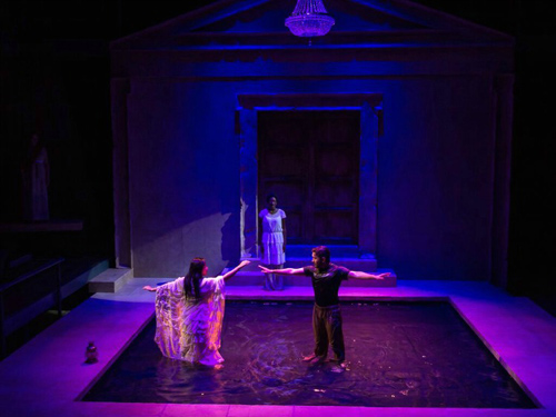 "Metamorphoses" cast members Katherine Ko, Raven Thompson and Sam Lyons.