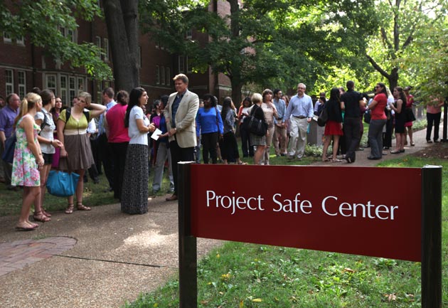 The Project Safe Center celebrated its opning at the historic Cumberland House on West Side Row Sept. 10, 2014. (Anne Rayner/Vanderbilt)