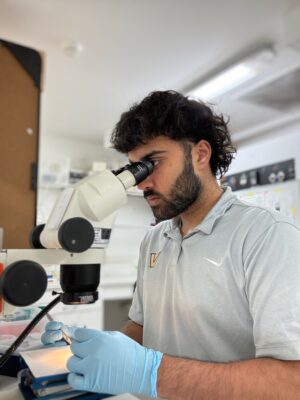 Ahmed Imami, a senior majoring in biological sciences
