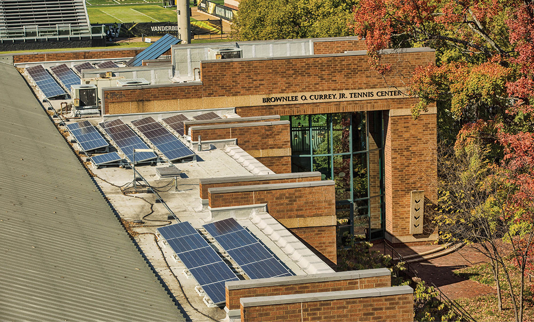 The roof of the Brownlee O. Currey Jr. Tennis Center (DANIEL DUBOIS)