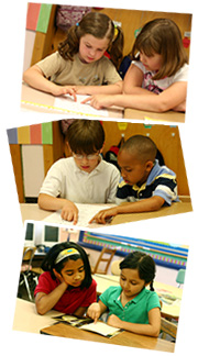 Collage of paired students