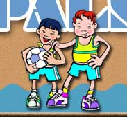 two boys with basketball