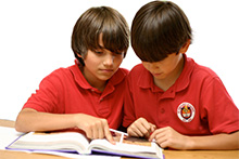 Students reading