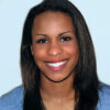 Female African American high school student, smiling at camera