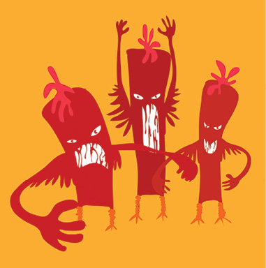 Illustration of bacteria