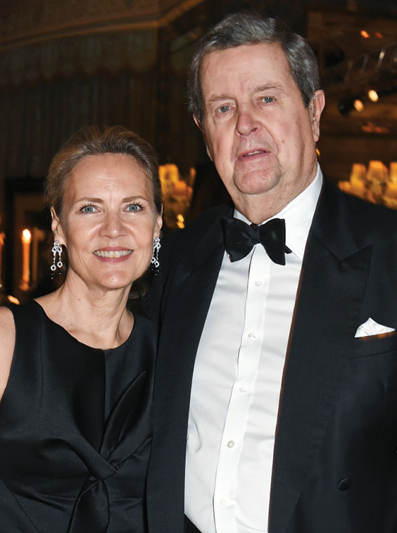 With Carla Bamberger, executive chairman of Cartier UK, at the 25th Cartier Racing Awards in London in 2015. (DAVID M. BENETT/GETTY)