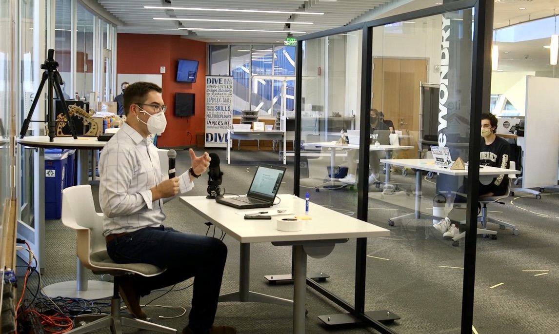 Kevin Galloway, research assistant professor of mechanical engineering and director of making at the Wond’ry, is teaching a class called “How to Make (Almost) Anything and Make It Matter.”