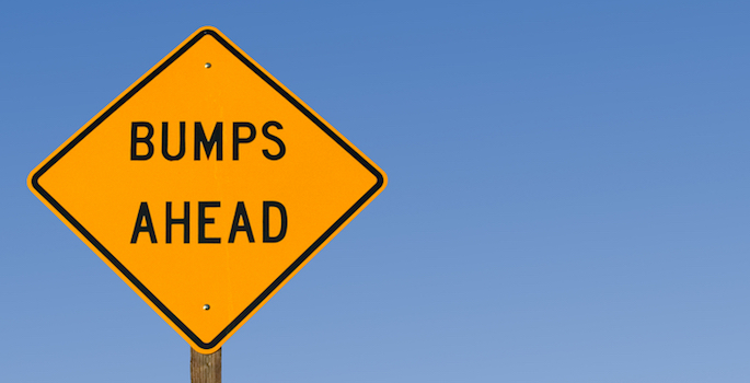 speed bump sign
