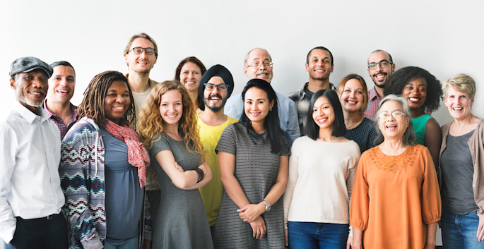 diverse group of adults