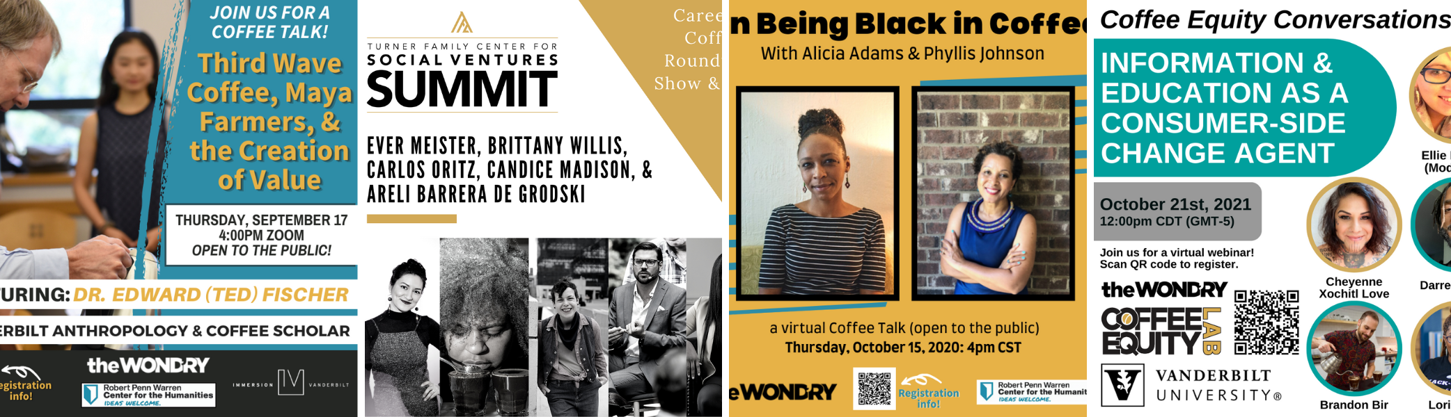 Various graphics from events from the program