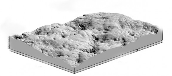 tooth surface close-up