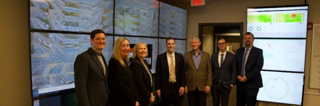 Tennessee State Senate Transportation Committee Chair Sen. Becky Duncan Massey (R-Knoxville) gets an inside look into the I-24 MOTION testbed and CIRCLES Consortium at Vanderbilt. (Vanderbilt University)