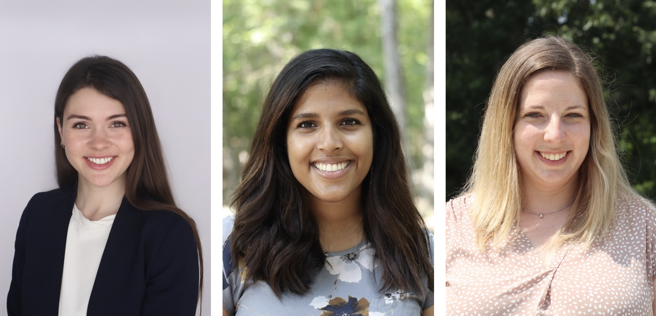 Atlee Witt, Anslee Kunnath, and Allie Lake (left to right)