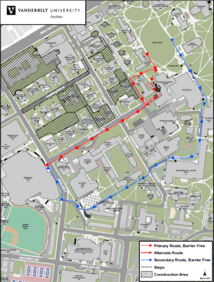 Commencement 2019 Rain Route