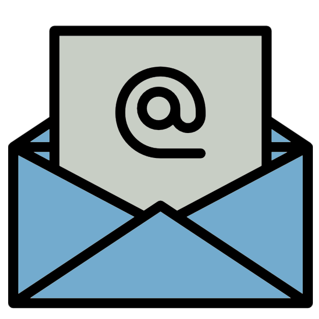 Icon of an envelope representing email