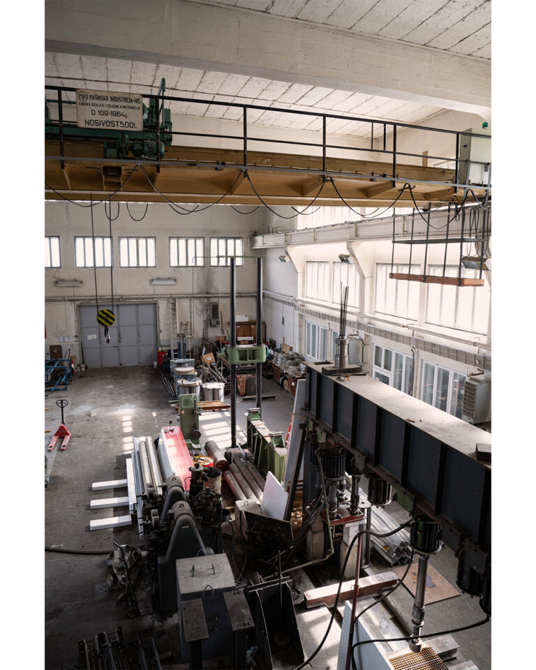 Caption: Interior shots of the Institute for Testing Materials in Belgrade, where the IMS system was developed. Photograph by Vesna Pavlović.