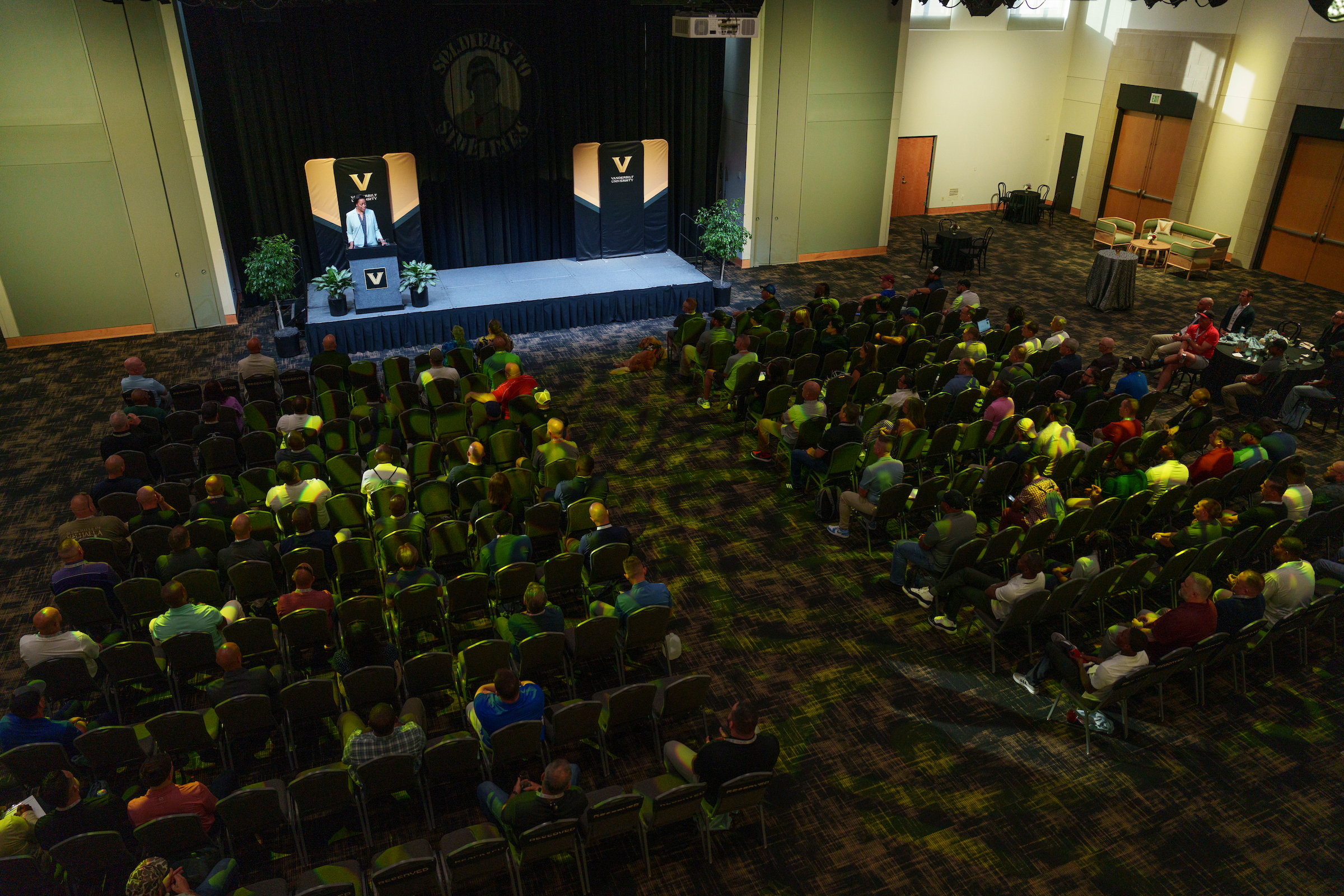 Over 200 U.S. military veterans gather at Vanderbilt for Soldiers to Sidelines Coaching Summit opening reception