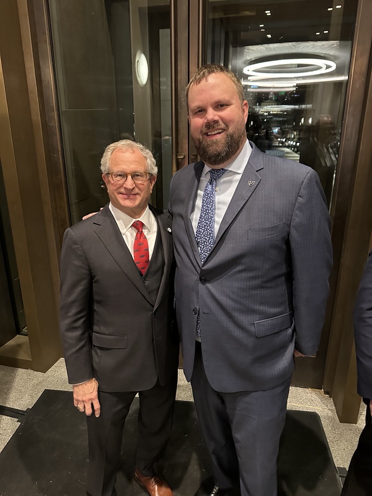Assistant Vice Chancellor for State Government Relations Daniel Culbreath met with House Education Committee Chairman Mark White (R-Memphis) (Vanderbilt University)