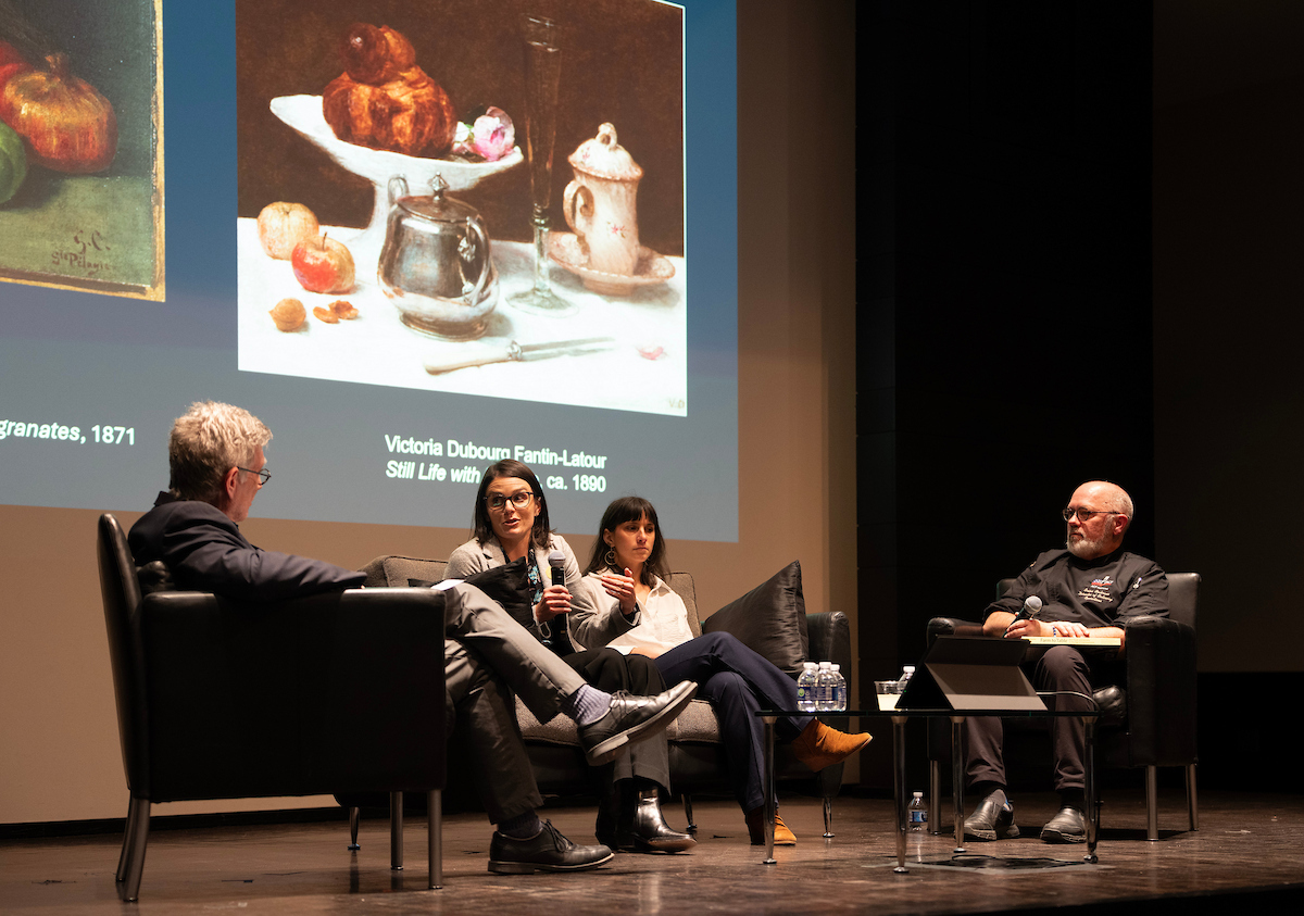 Mark Scala, Ari Caramanica, Natalie Ashker Seevers and Brian Cochrane discuss food and art at Frist Art Museum