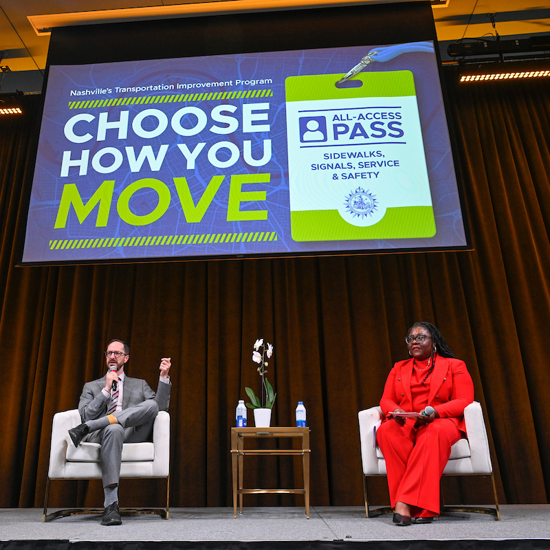 Mayor Freddie O'Connell and Ashley Northington