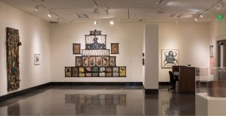 gallery view of art exhibit