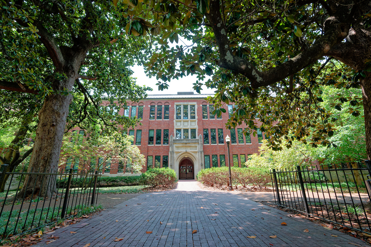 A photo of the outside of Buttrick Hall. Photo by Harrison McClary