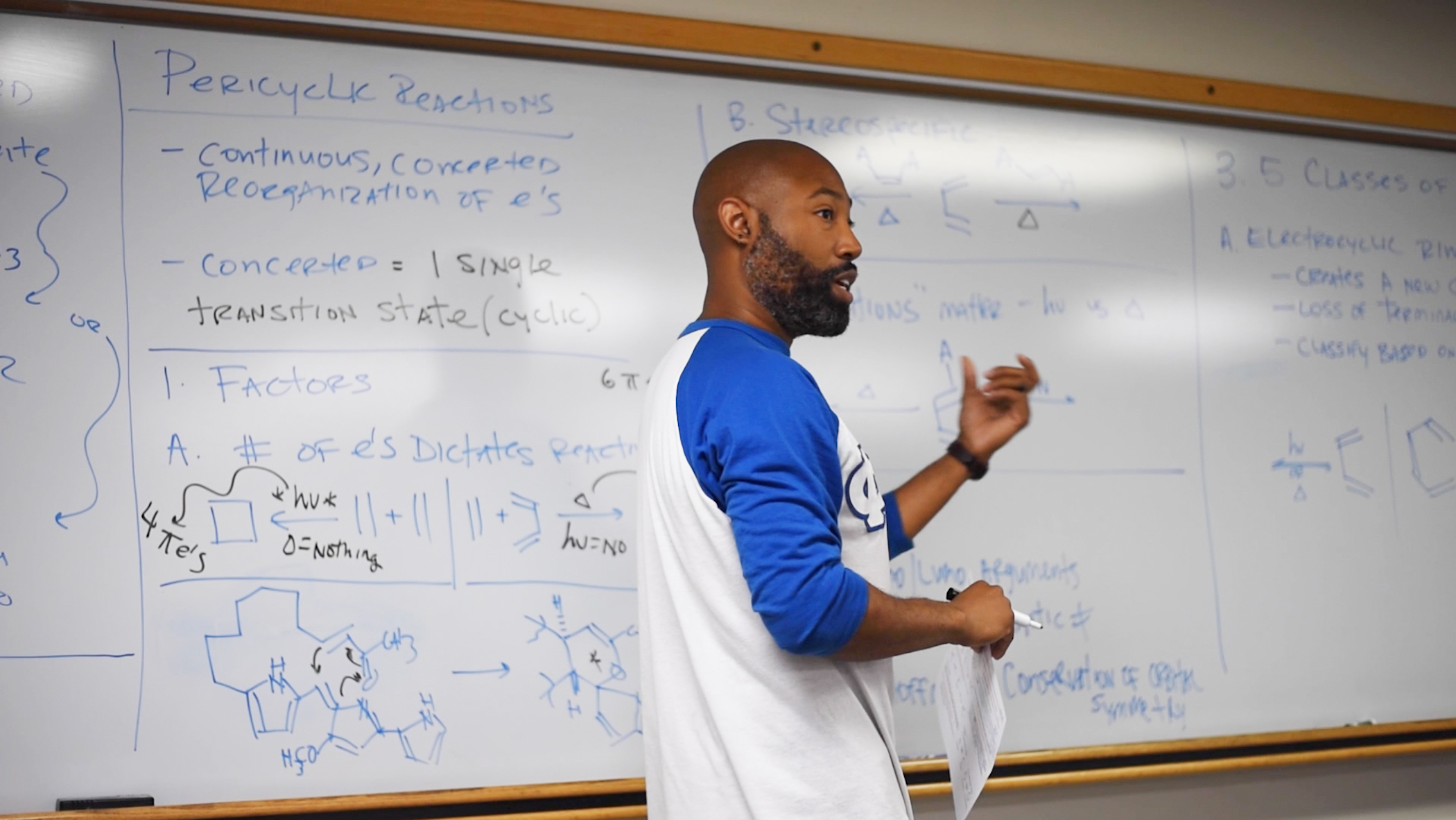 Steve Townsend teaching in classroom