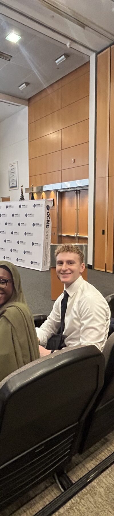 A photo of Bronx District Attorney's Office interns before a presenation.
