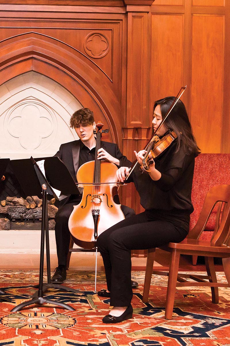 Blair Salon at E. Bronson Ingram College at the Great Room of EBI Winter 2020 Vanderbilt Magazine is presenting a photo essay about residential colleges Photos by: Susan Urmy