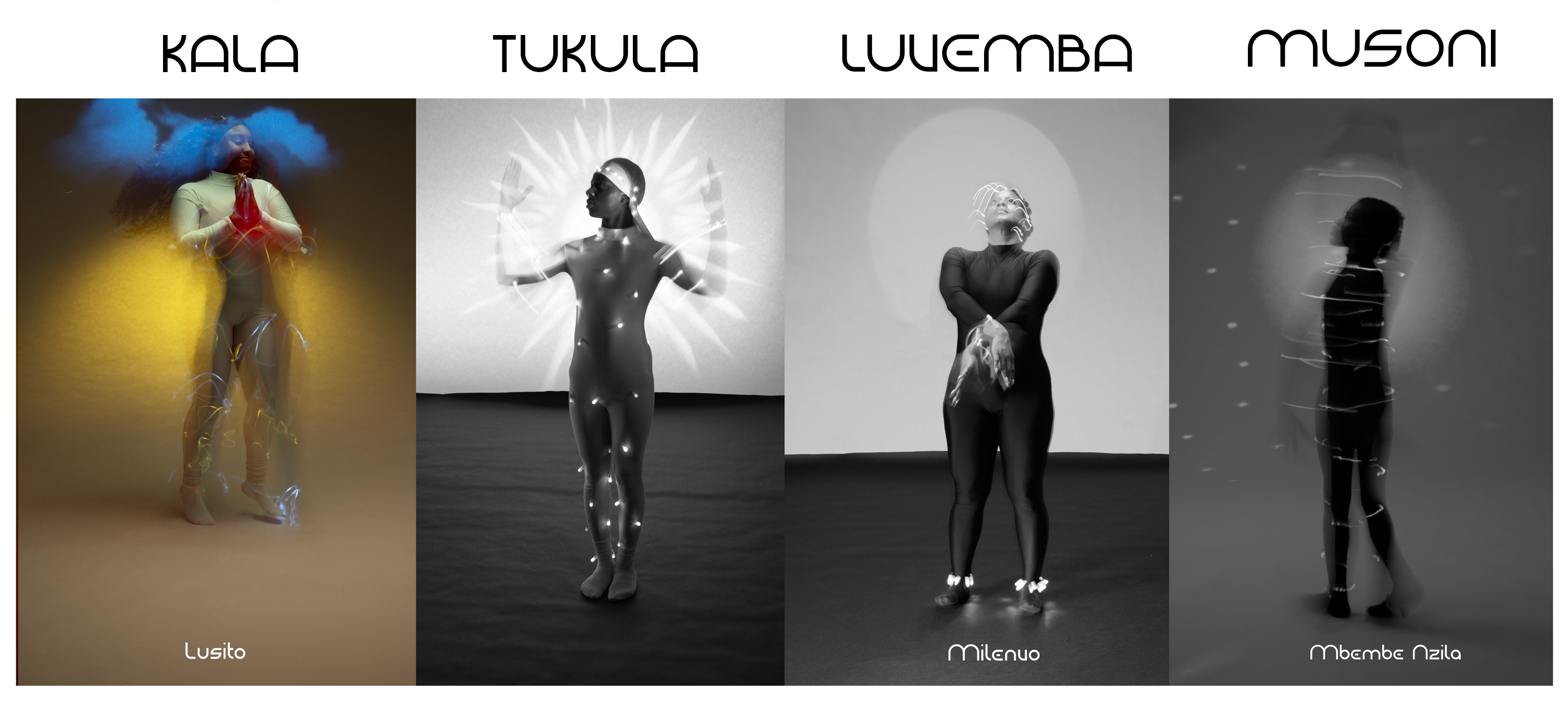  Graphic for Dikenga – Four Faces of the Sun by artist, Michelle Eistrup.