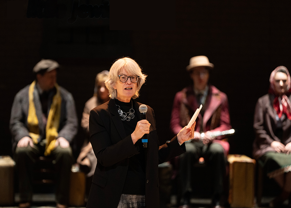 Leah Lowe presents at an InsideOut event in January of 2024. (Joe Howell/Vanderbilt University)