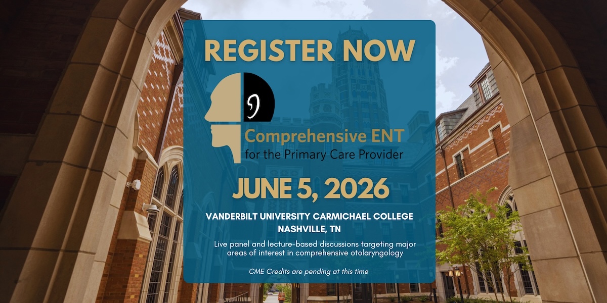 Comprehensive ENT for the Primary Care Provider - June 5, 2026