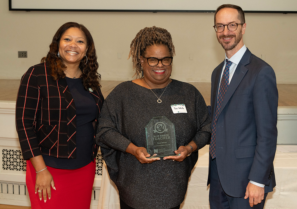 Dr. Adrienne Battle, Toni White and Mayor Freddie O’Connell (photo credit: Joe Howell)
