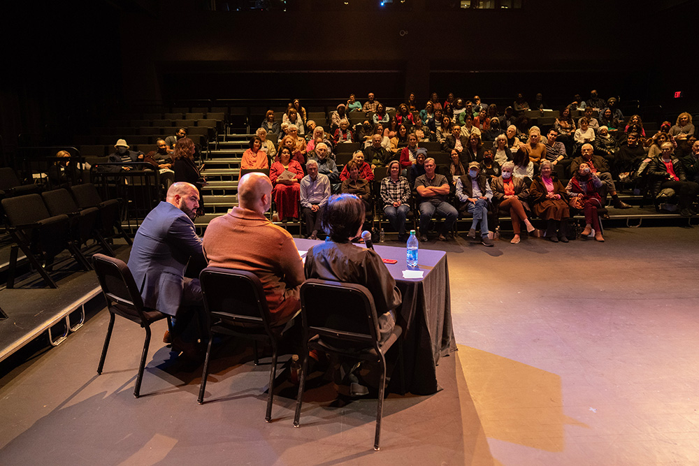 Irma Herrera’s one-woman show, Why Would I Mispronounce My Own Name?, a mashup of personal narrative, lessons in American history, and stories about respecting people’s names - even when they don’t sound like “real” American names. This event was held at TPAC's Johnson Theater on Februrary 9, 2023. Photos by Joe Howell