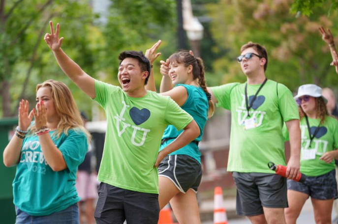 Vanderbilt students at move-in day
