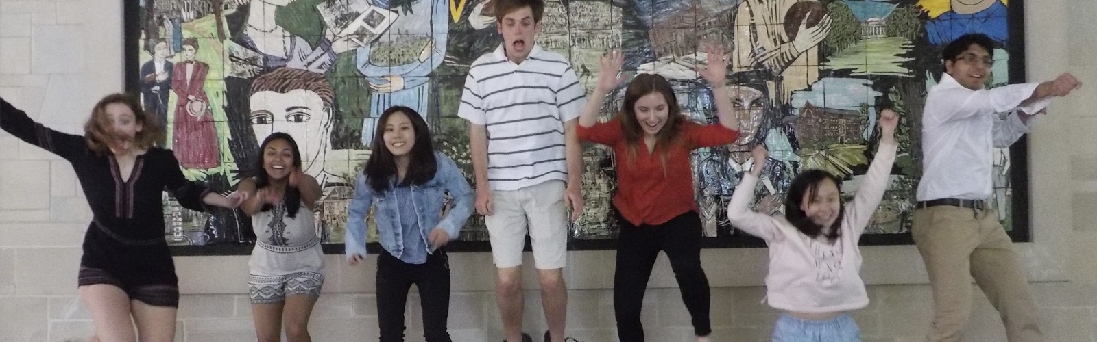 Honors in economics students having fun