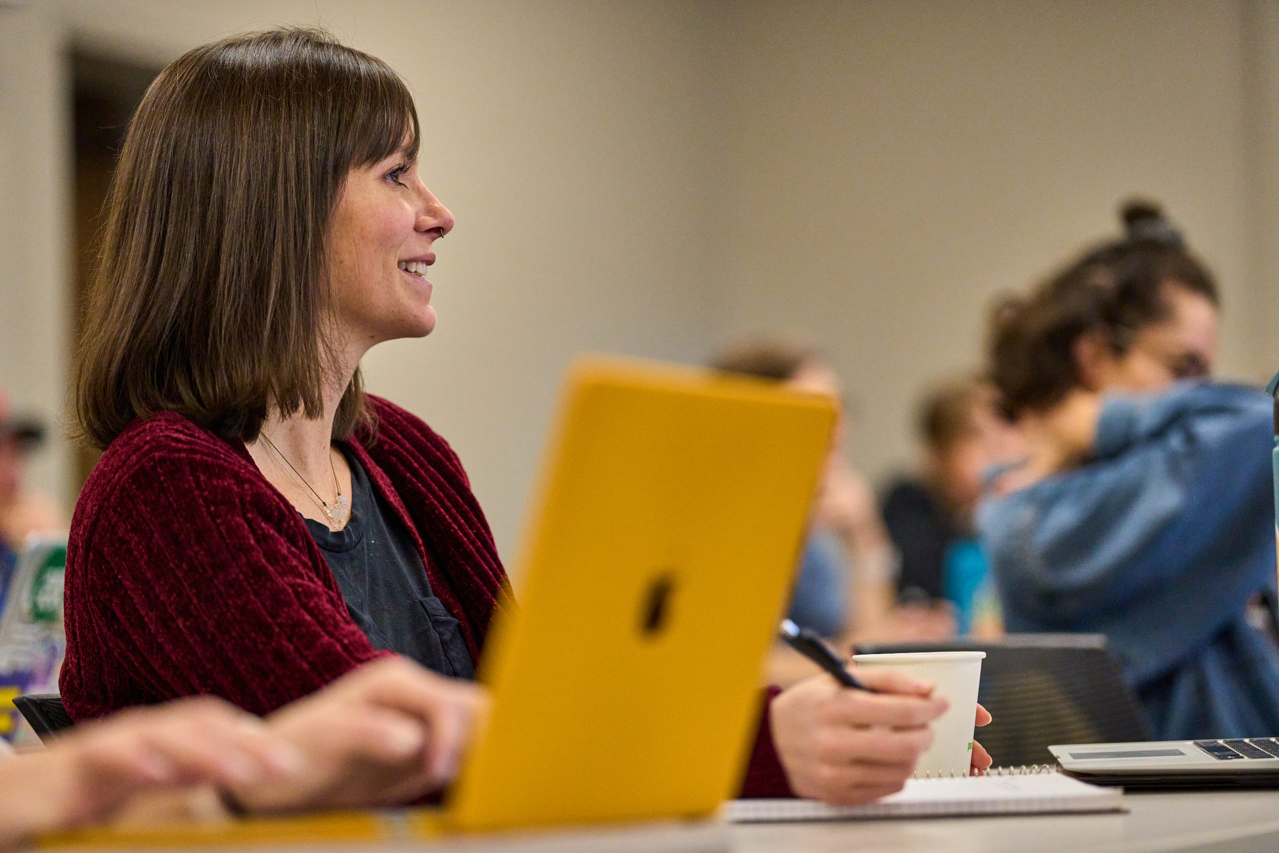Student in a classroom 