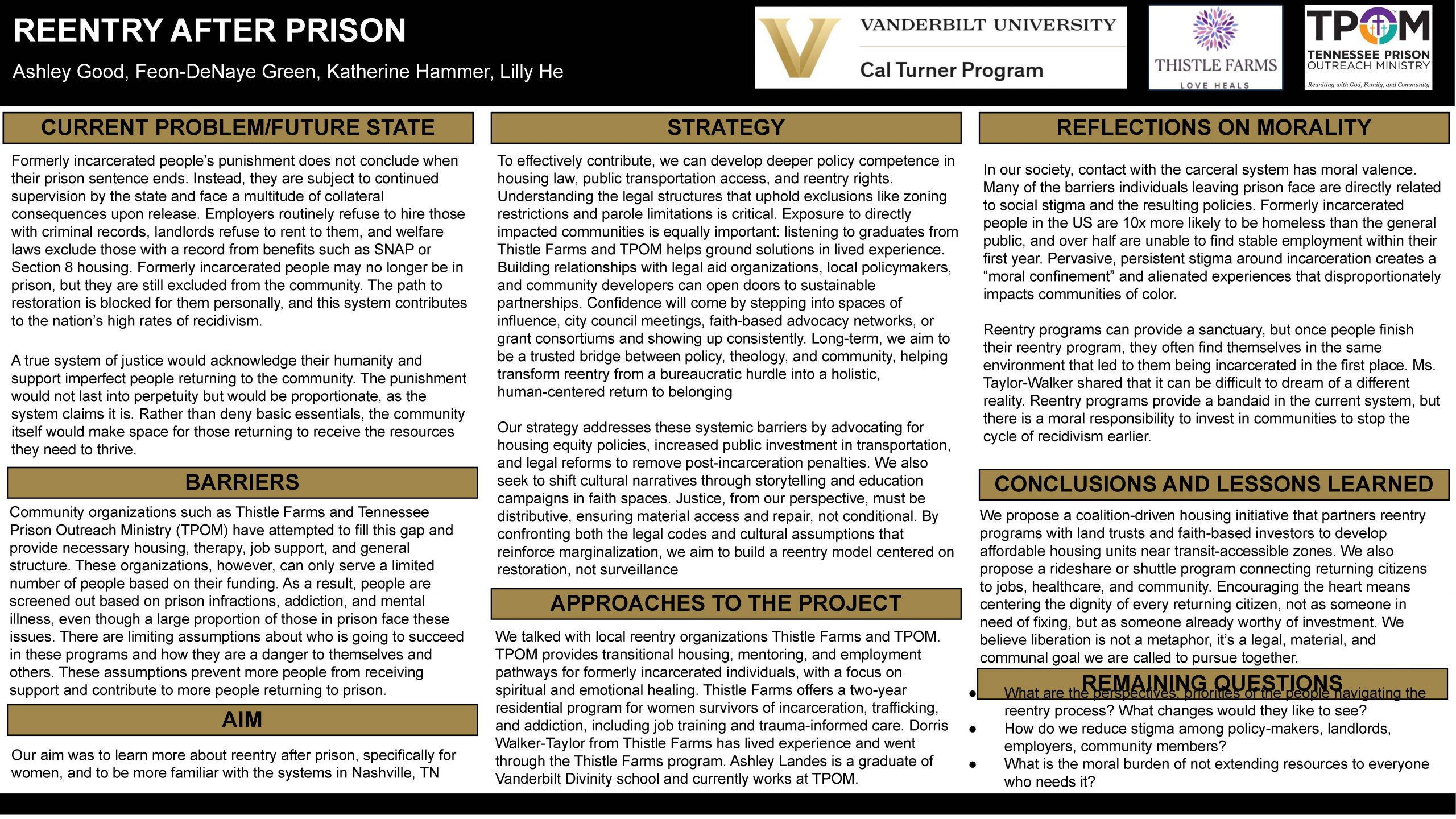 This is the poster for the Balancing Integrity project. 