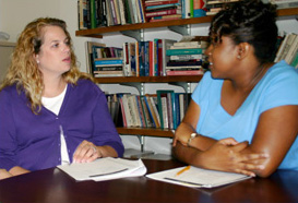 Teacher and parent meeting
