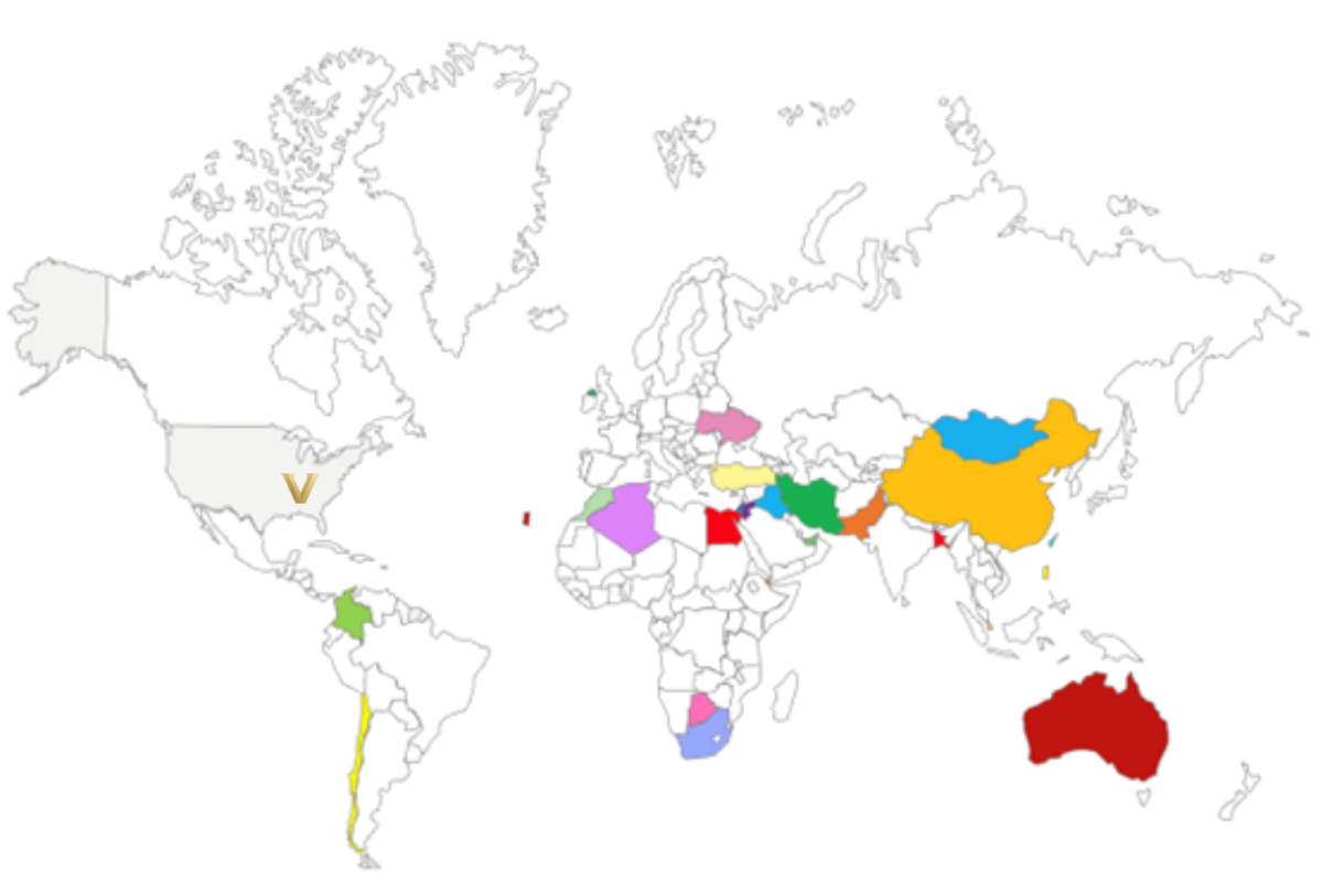 Vanderbilt global map