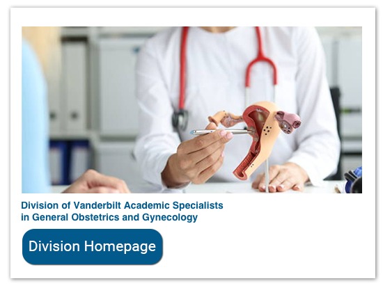 Vanderbilt University Medical Center Department of Obstetrics and Gynecology Division of General Obstetrics and Gynecology